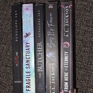 Set of Five Fiction Books